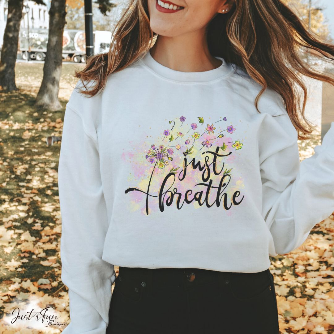 www.j4funboutique.com Just Breath Dandelion Hoodie/sweatshirt