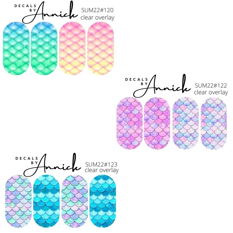 mermaids summer nails decals www.j4funboutique.com