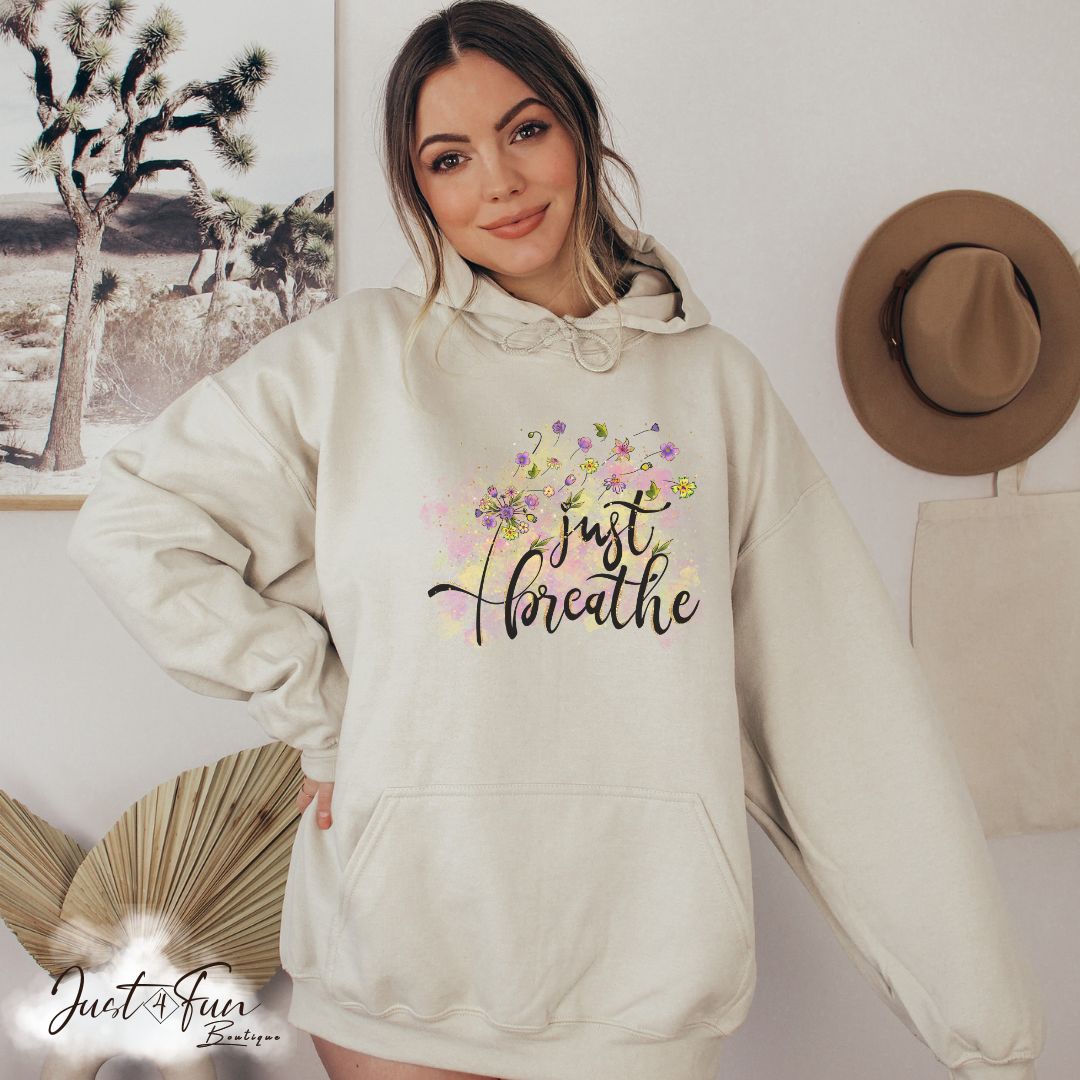 www.j4funboutique.com Just Breath Dandelion Hoodie/sweatshirt