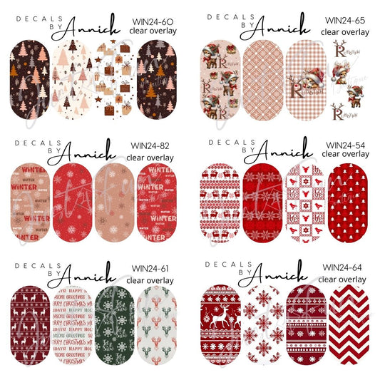 winter/Christmas nails decals www.j4funboutique.com