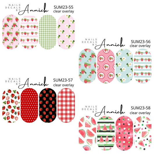 Fruits nails decals www.j4funboutique.com