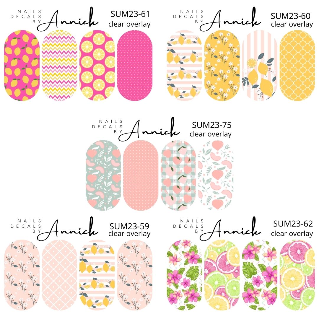 Fruits nails decals www.j4funboutique.com