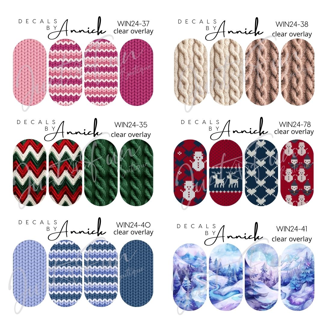 winter nails decals www.j4funboutique.com