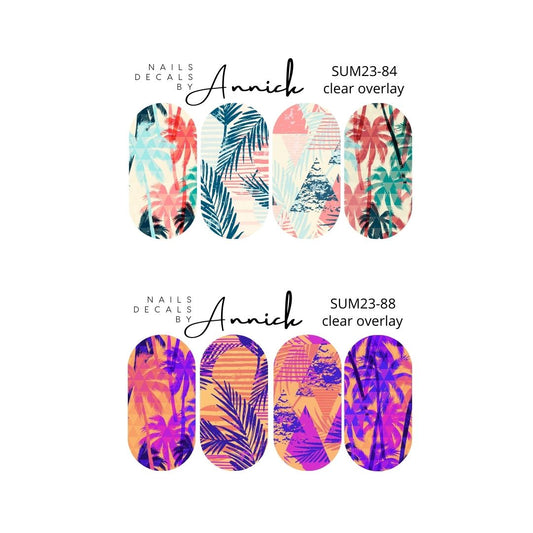 Summer nails decals www.j4funboutique.com