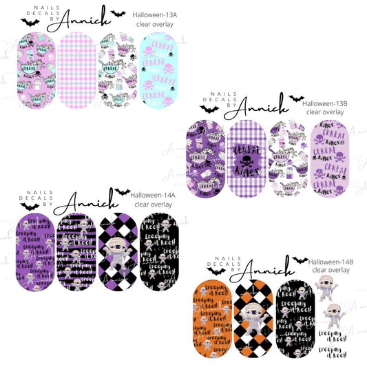 HALLOWEEN NAILS DECALS www.j4funboutique.com