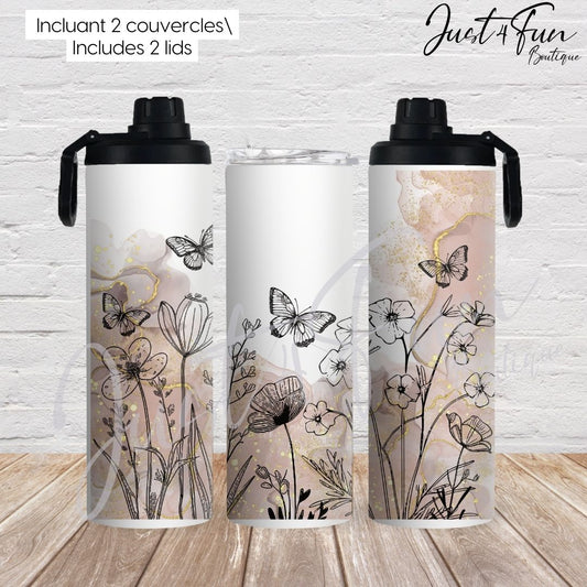 wildflowers 2in1 tumbler www.j4funboutique.com