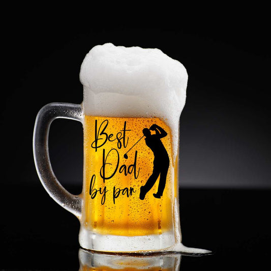 Best Dad by Par (golf) Permanent Vinyle Black