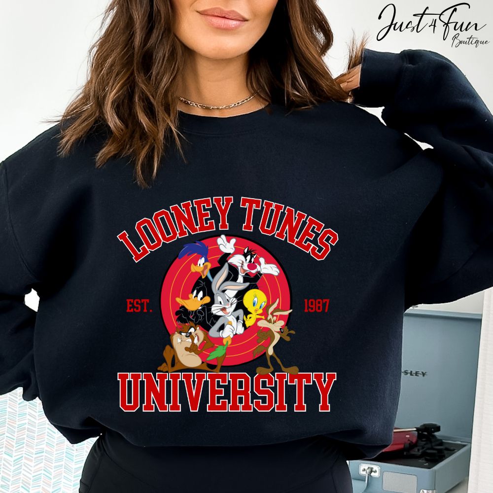 Looney tune university Hoodie or sweatshirt www.j4funboutique.com