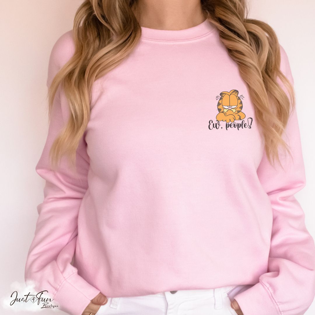 www.j4funboutique.com Garfield Ew People! hoodie/sweatshirt