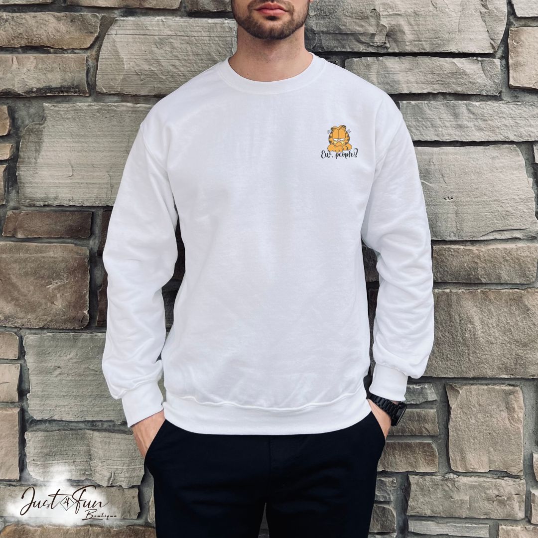 www.j4funboutique.com Garfield Ew People! hoodie/sweatshirt