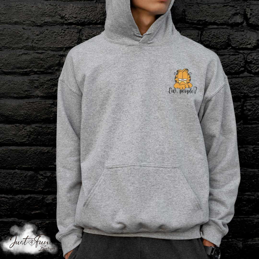 www.j4funboutique.com Garfield Ew People! hoodie/sweatshirt