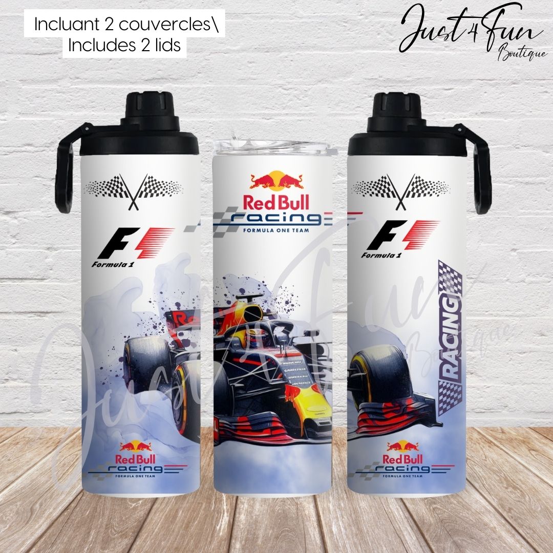 F1 RED BULL- 2in1 tumbler www.j4funboutique.com