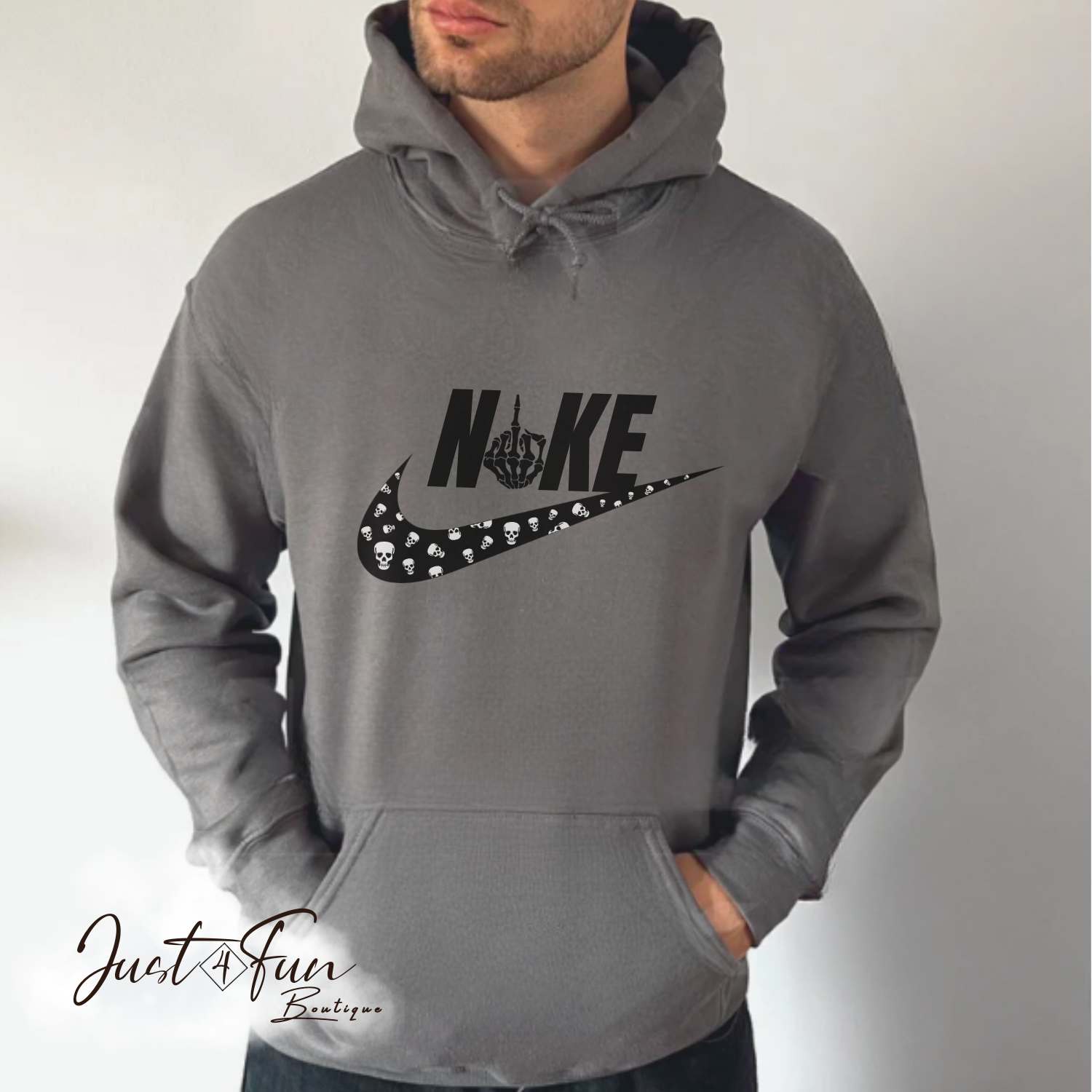 www.j4funboutique.com Nike Skull hoodie/sweatshirt