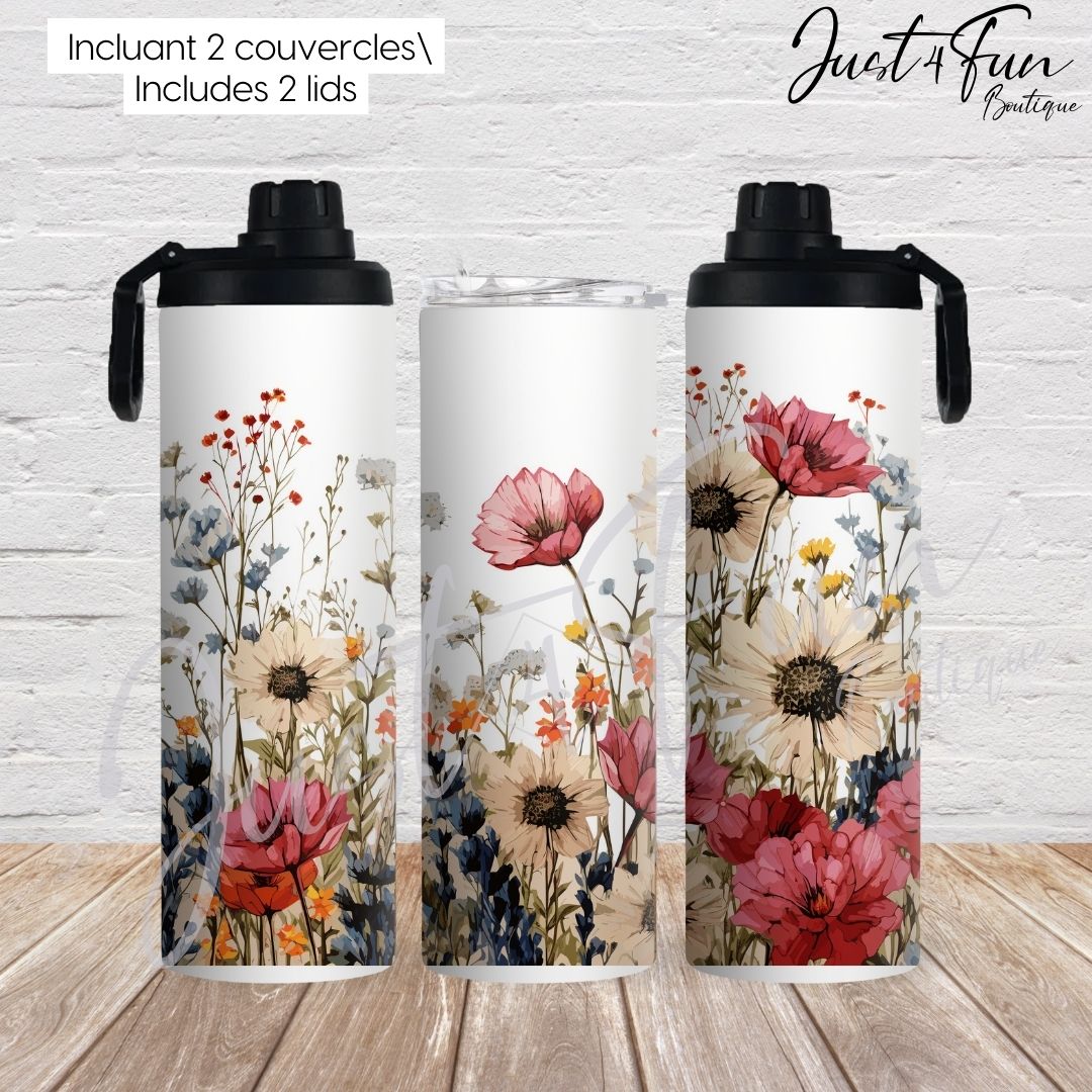 wildflowers 2in1 tumbler www.j4funboutique.com