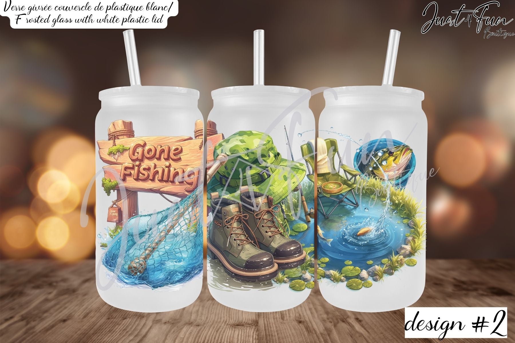 Gone Fishing mugs www.j4funboutique.com