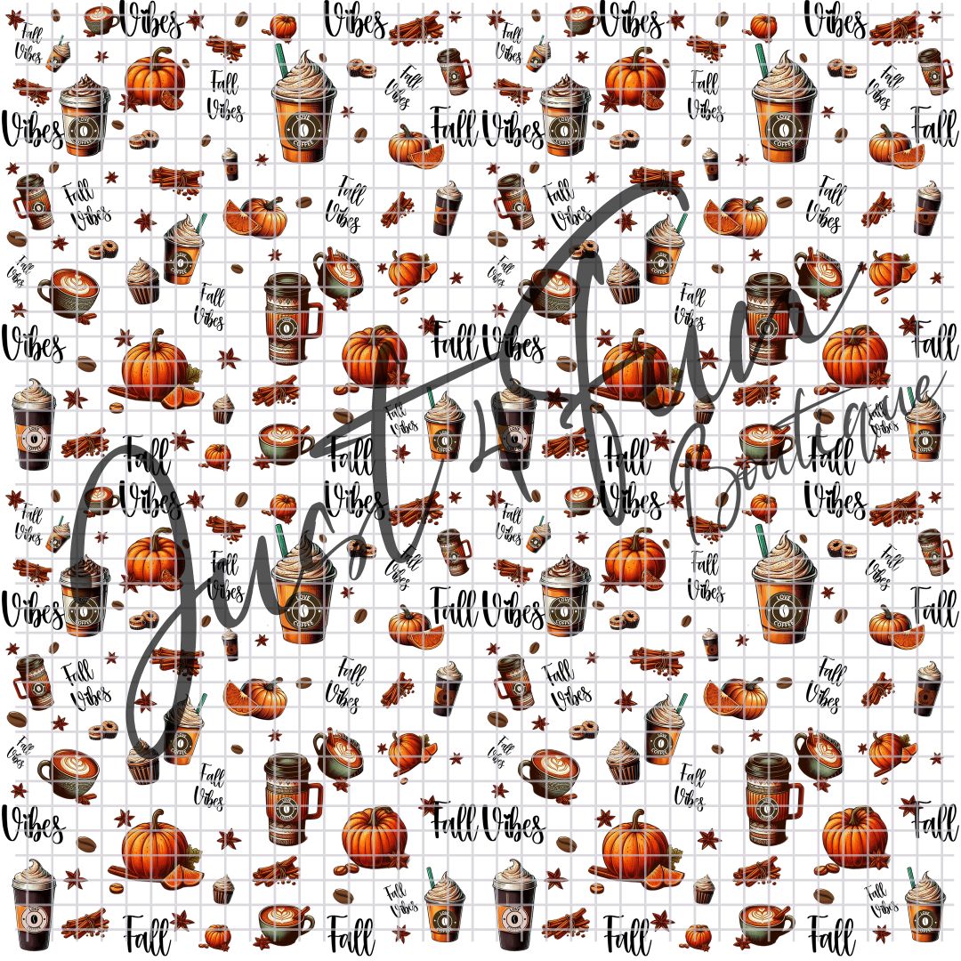 Fall vibes SEAMLESS pattern png files www.j4funboutique.com