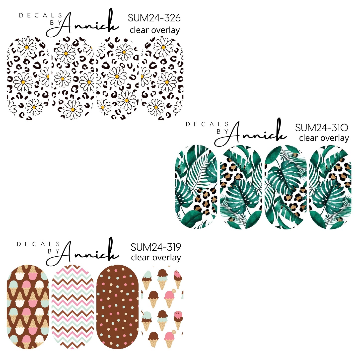 Summer Waterdecals for nails www.j4funboutique.com