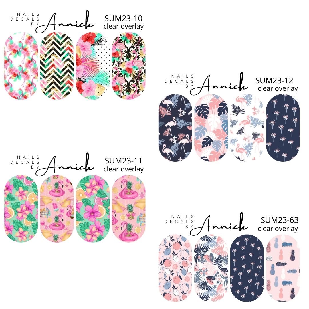 Summer nails decals www.j4funboutique.com