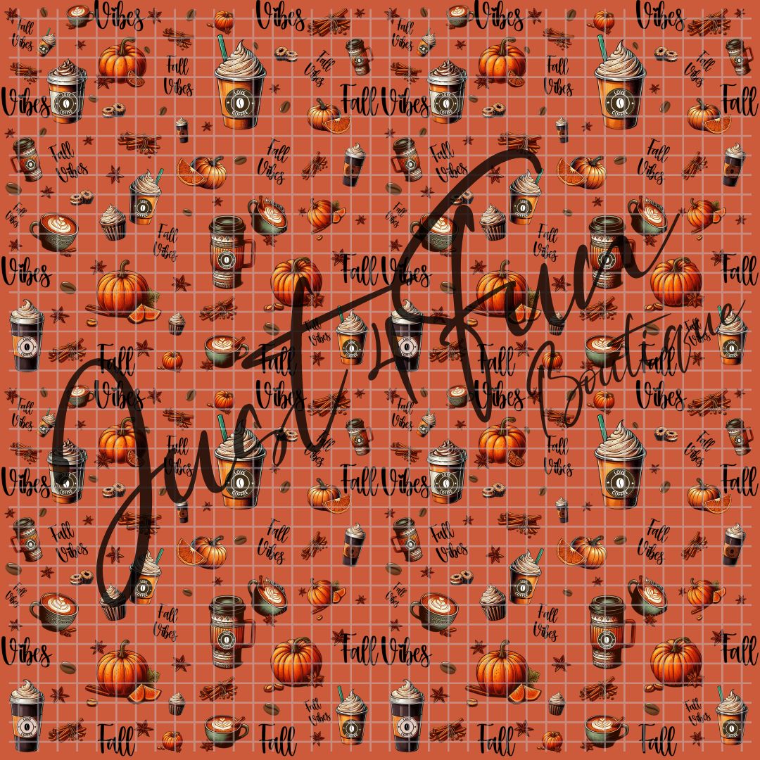 Fall vibes SEAMLESS pattern png files www.j4funboutique.com