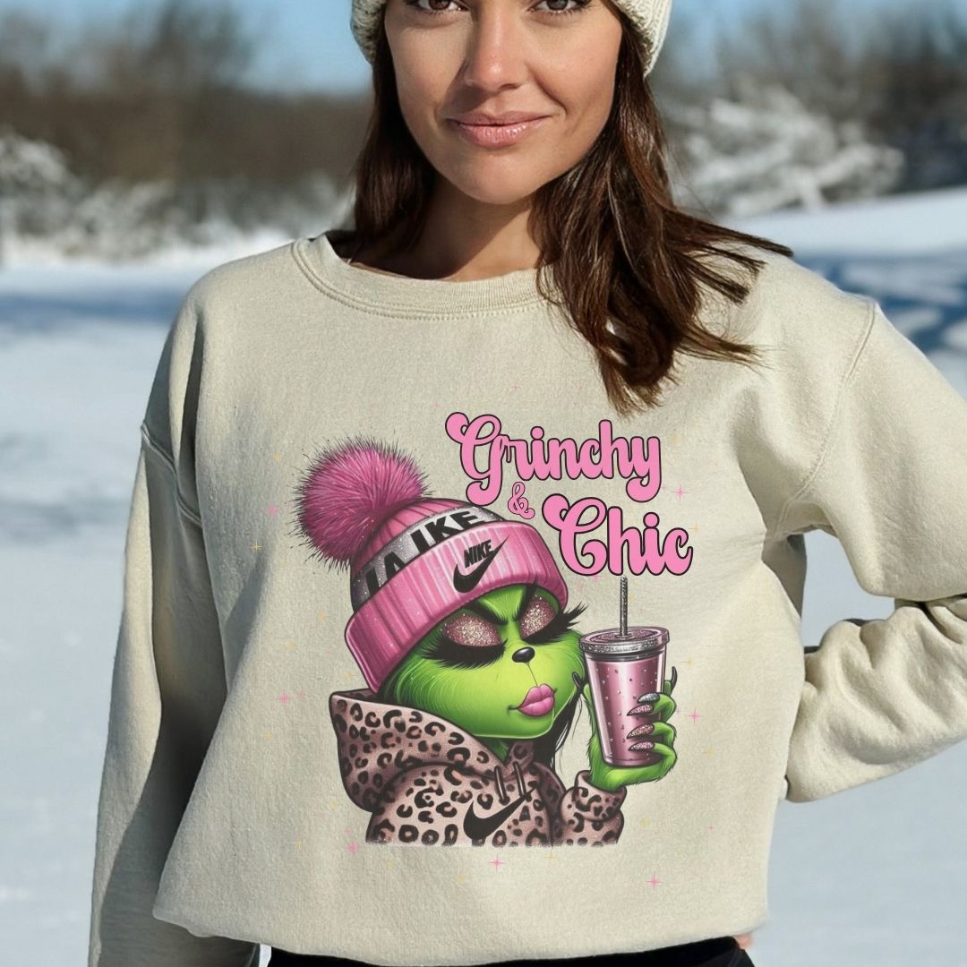 Grinchy & chic hoodie/sweatshirts www.j4funboutique.com