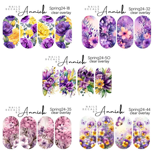 Spring decals for nails www.j4funboutique.com