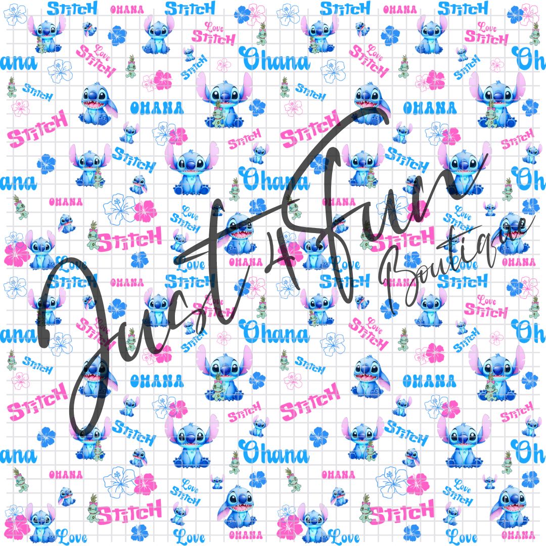 SEAMLESS STITCH OHANA pattern digital files www.j4funboutique.com