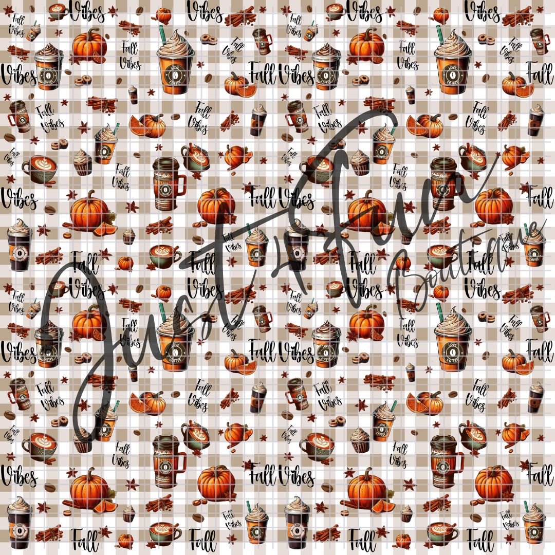 Fall vibes SEAMLESS pattern png files www.j4funboutique.com