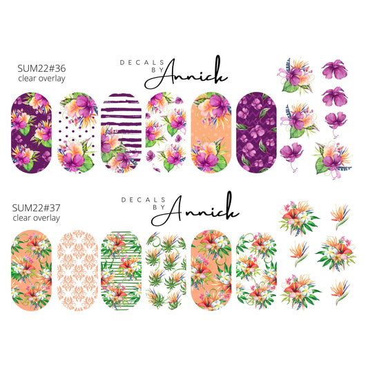 Summer decals for  nails www.j4funboutique.com