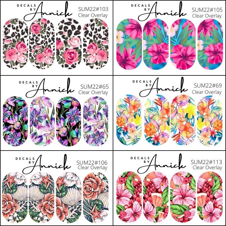 summer nails decals www.j4funboutique.com