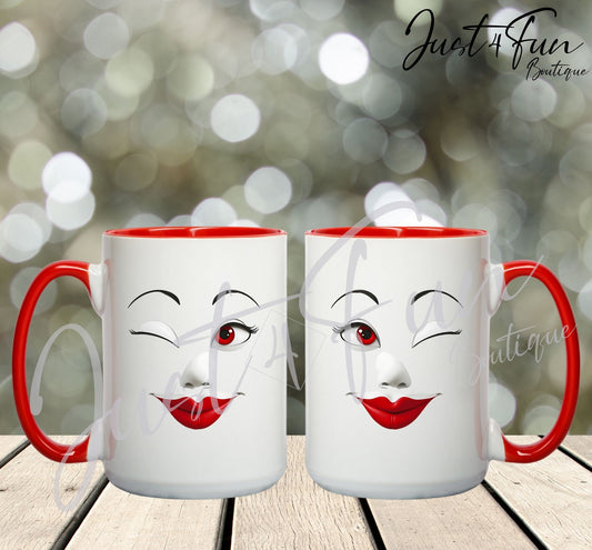 Cute little teasing wink! -15oz mug 3D effet