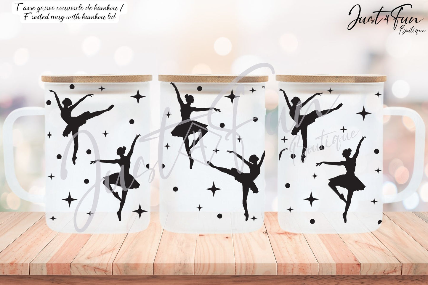 Ballet dancer 16oz Iced Coffee Tumbler or 15oz Frosted Mug 