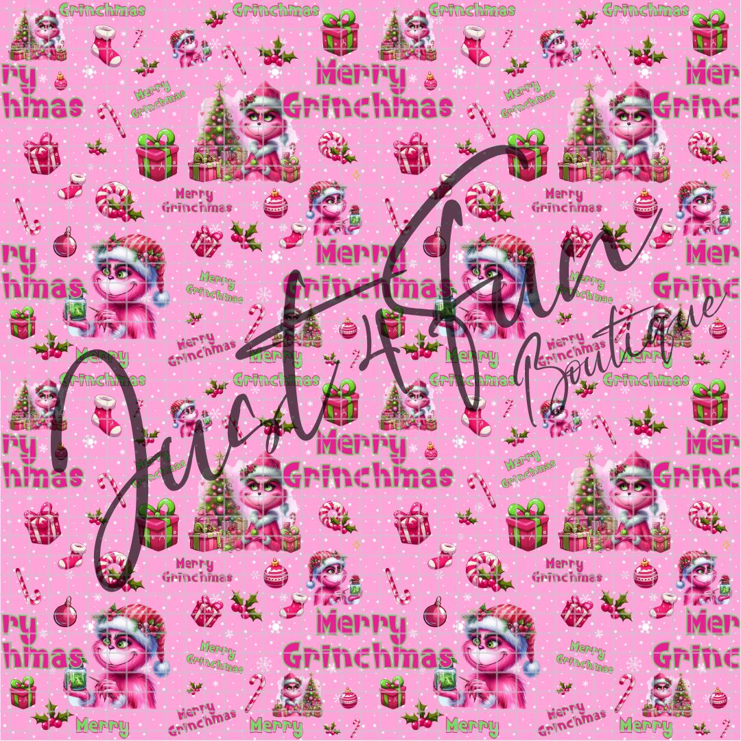 MERRY GRINCHMAS PINK PNG files www.j4funboutique.com