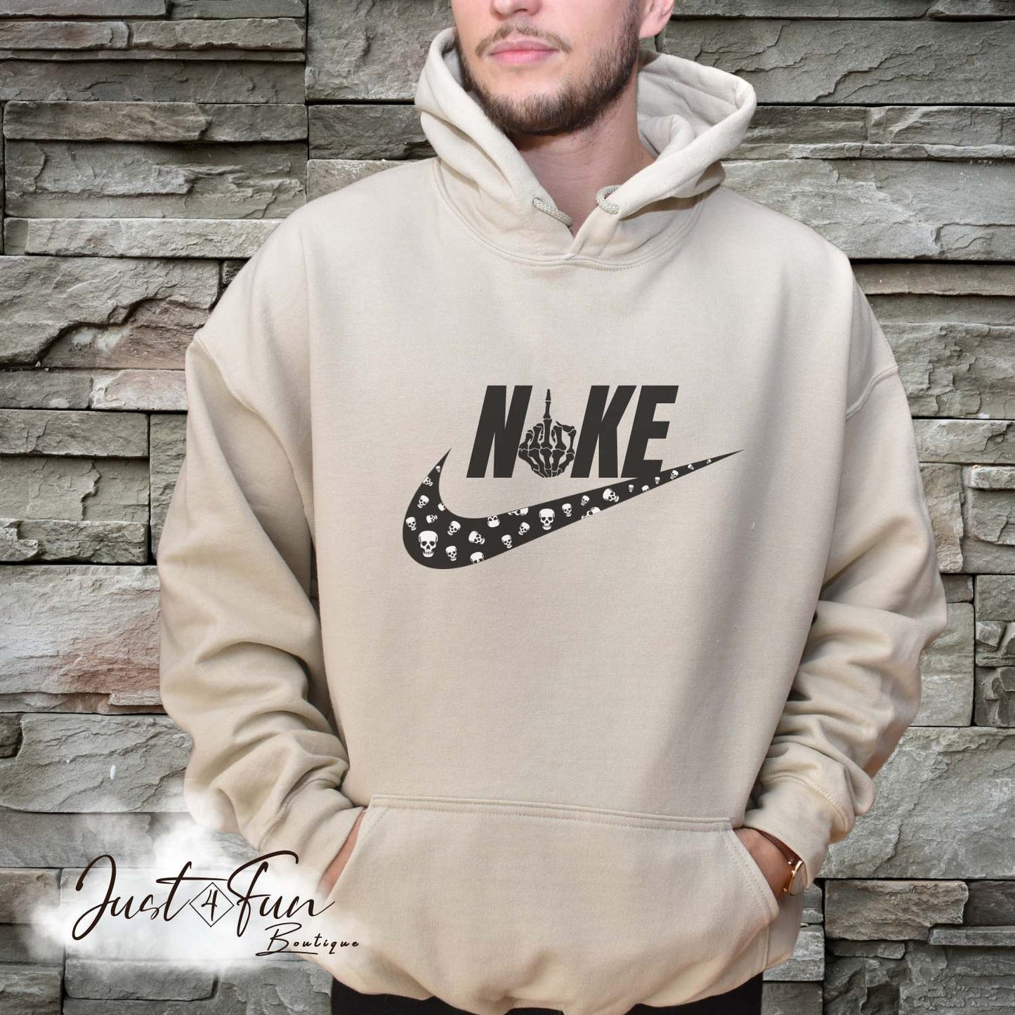 www.j4funboutique.com Nike Skull hoodie/sweatshirt