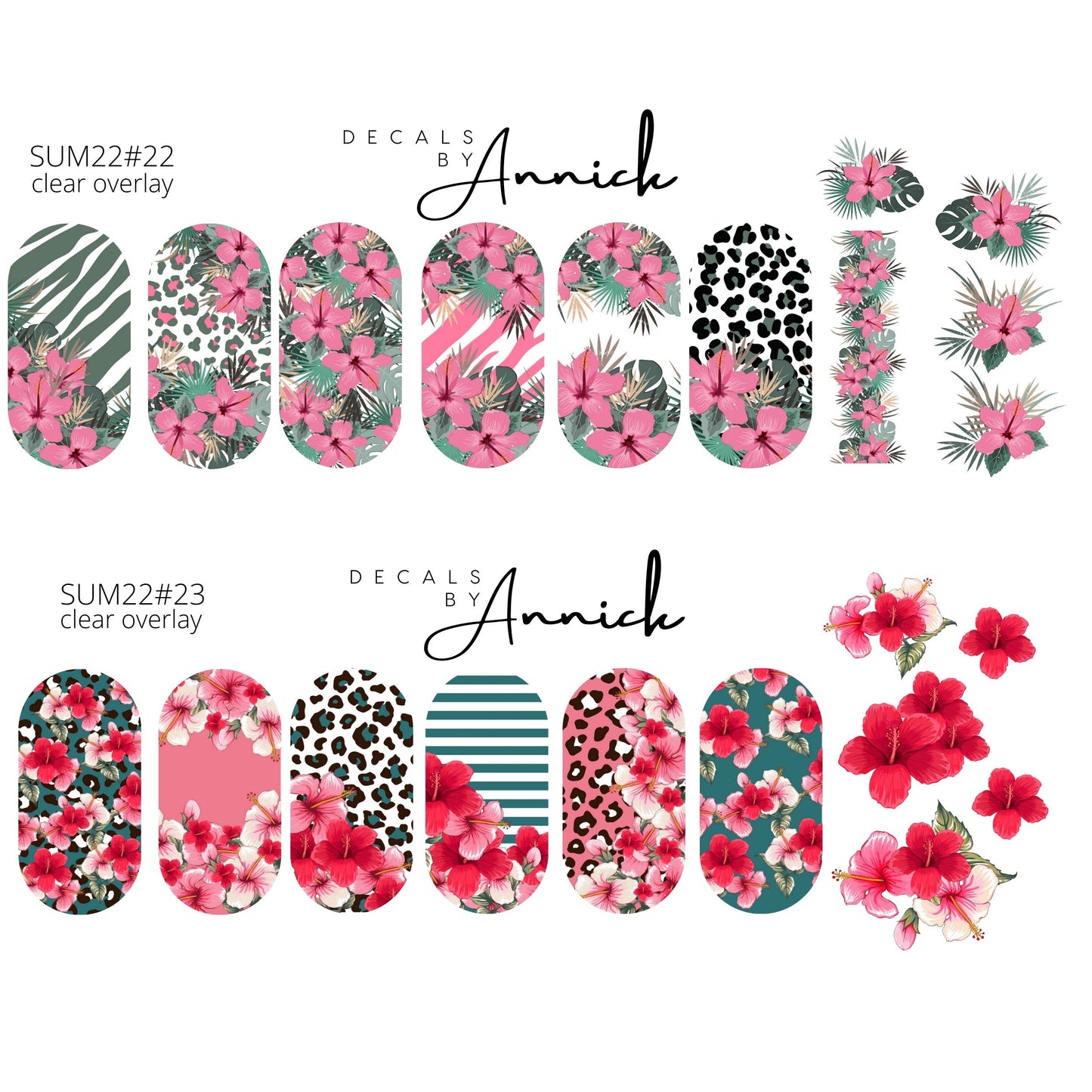 Summer Nails decals www.j4funboutique.com