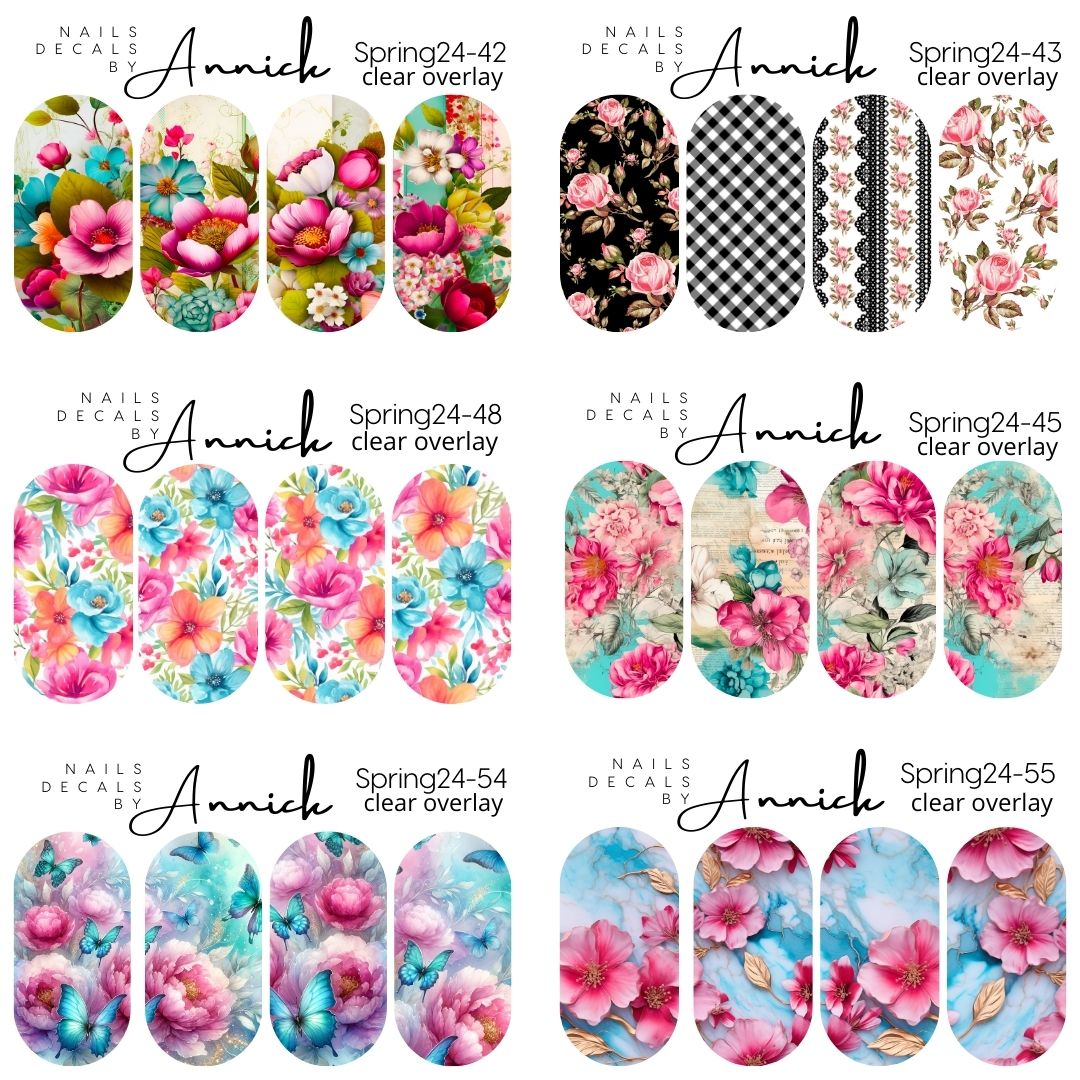 Spring decals for nails www.j4funboutique.com