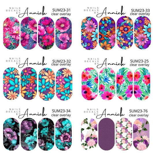 Summer nails decals www.j4funboutique.com