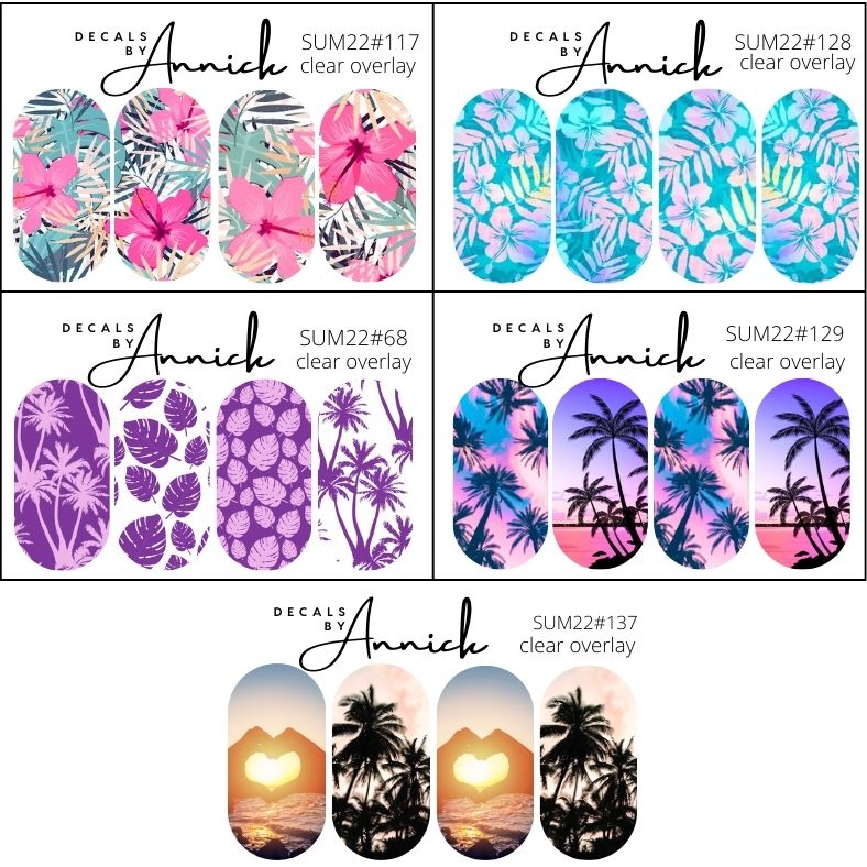 summer nails decals www.j4funboutique.com