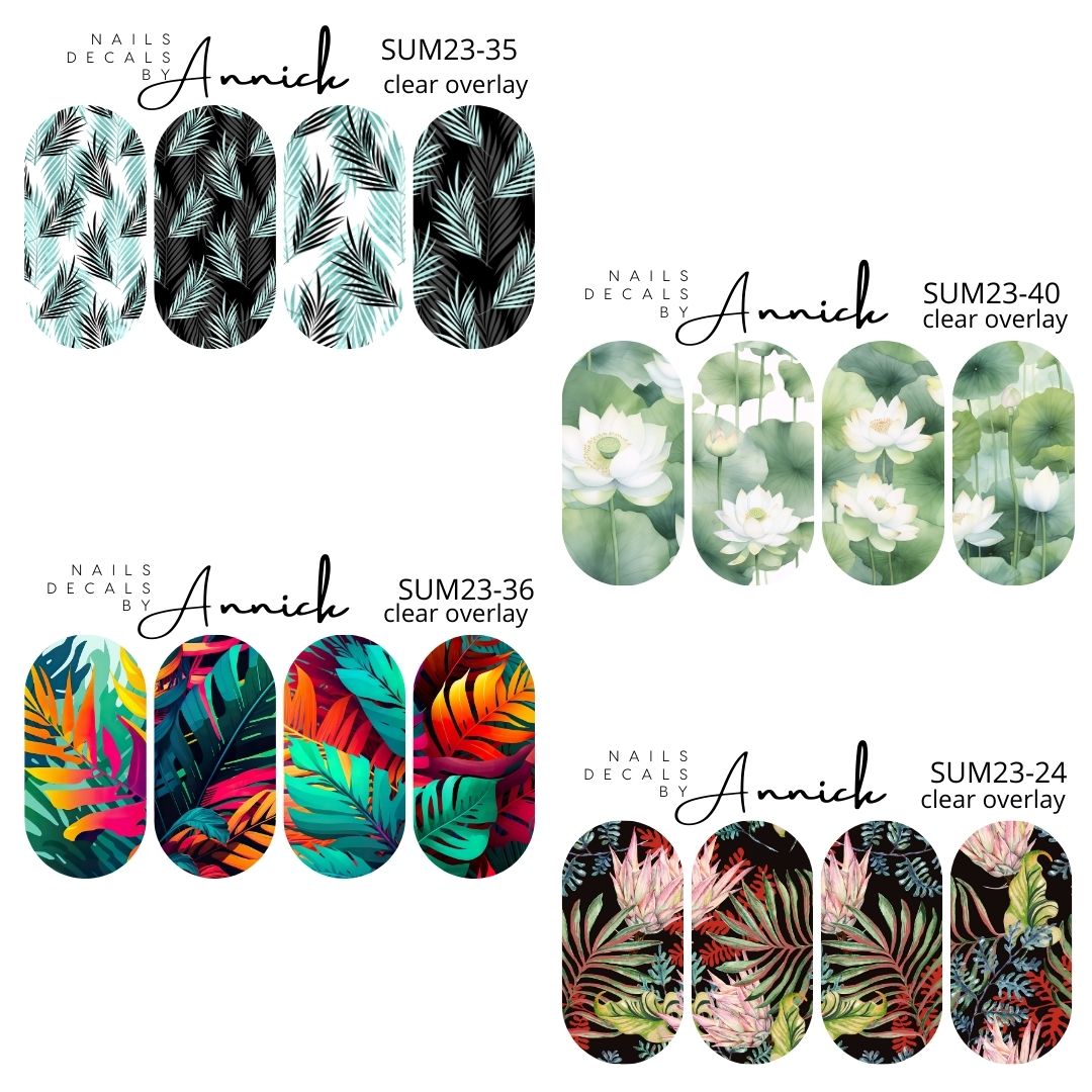 Summer nails decals www.j4funboutique.com