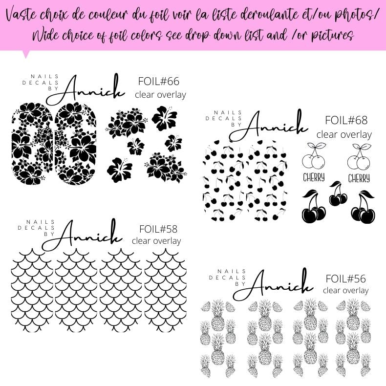 www.j4funboutique.com Foils waterdecals for nails