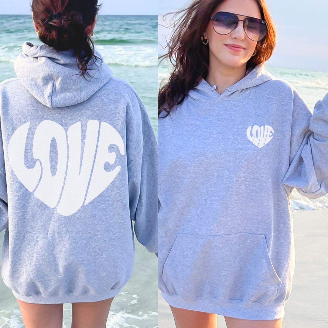 LOVE HEAR SHAPE Hoodie/Sweatshirt www.j4funboutique.com