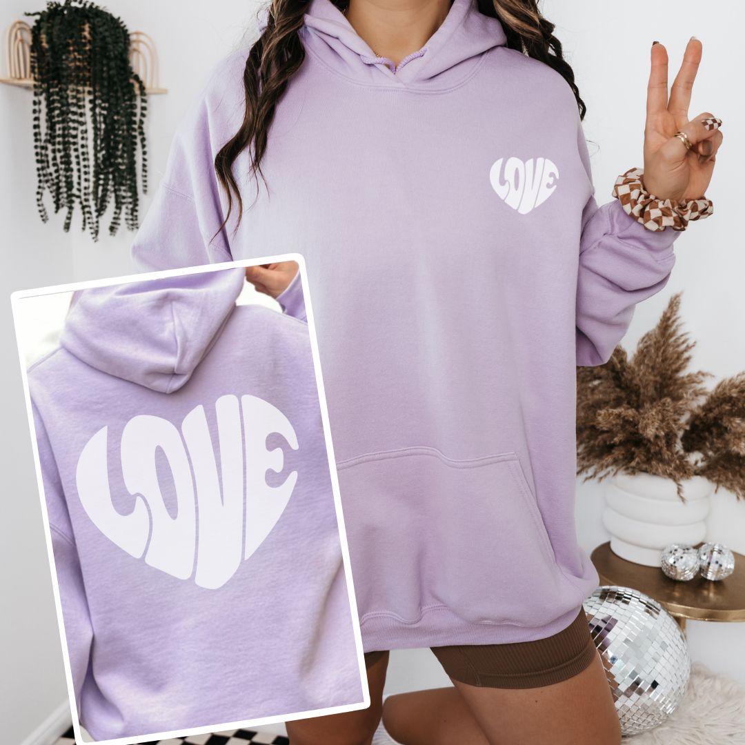 LOVE HEAR SHAPE Hoodie/Sweatshirt www.j4funboutique.com