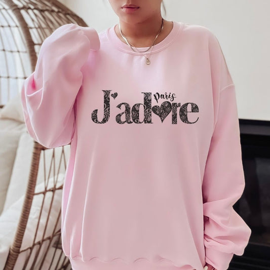 Paris J'adore! hoodie/sweatshirt www.j4funboutique.com