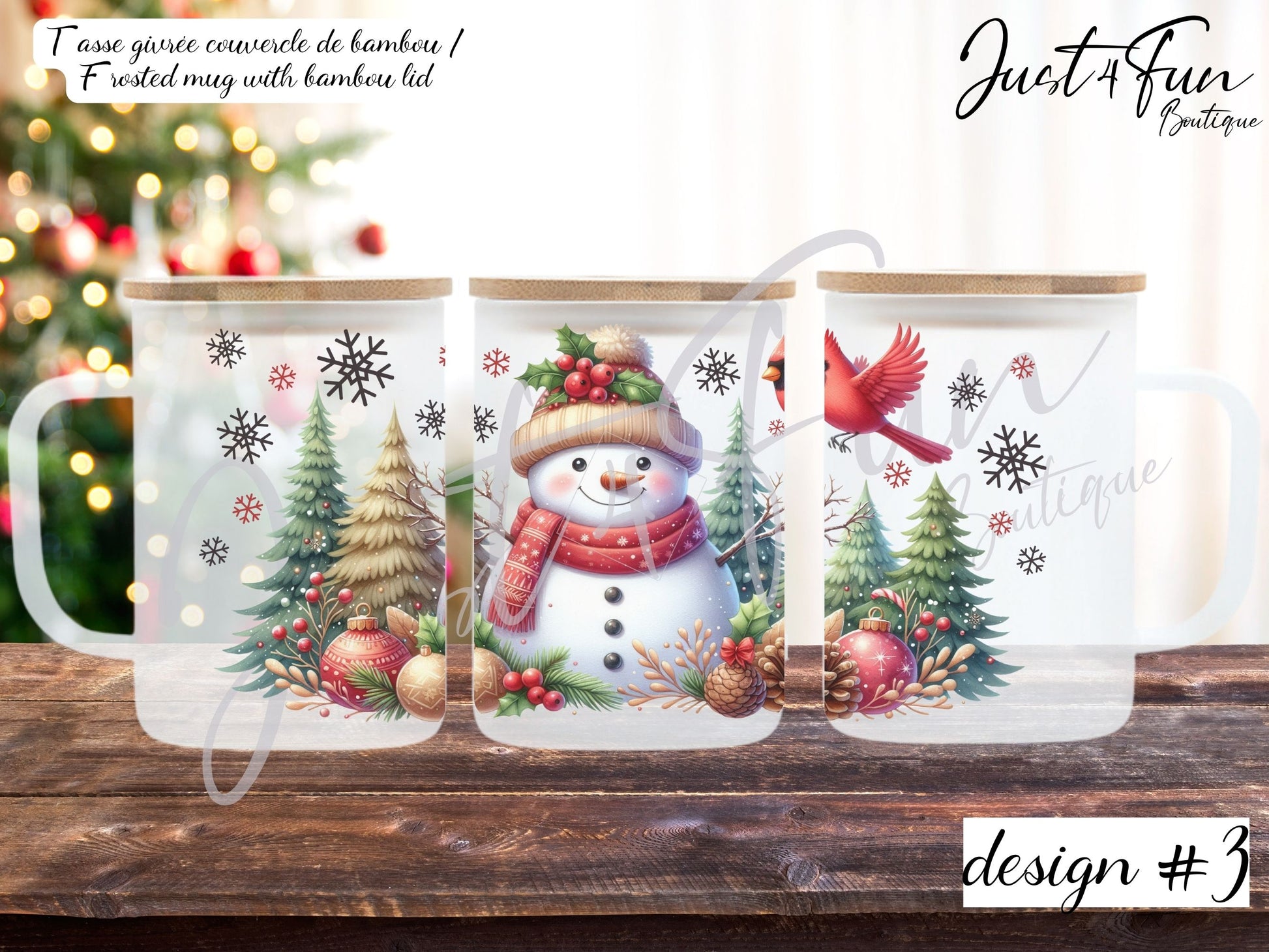 SNOWMAN MUGS www.j4funboutique.com