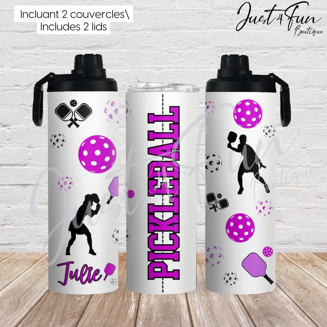 2in1 PICKELBALL tumbler www.j4funboutique.com