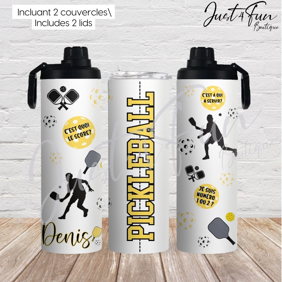 2in1 PICKELBALL tumbler www.j4funboutique.com