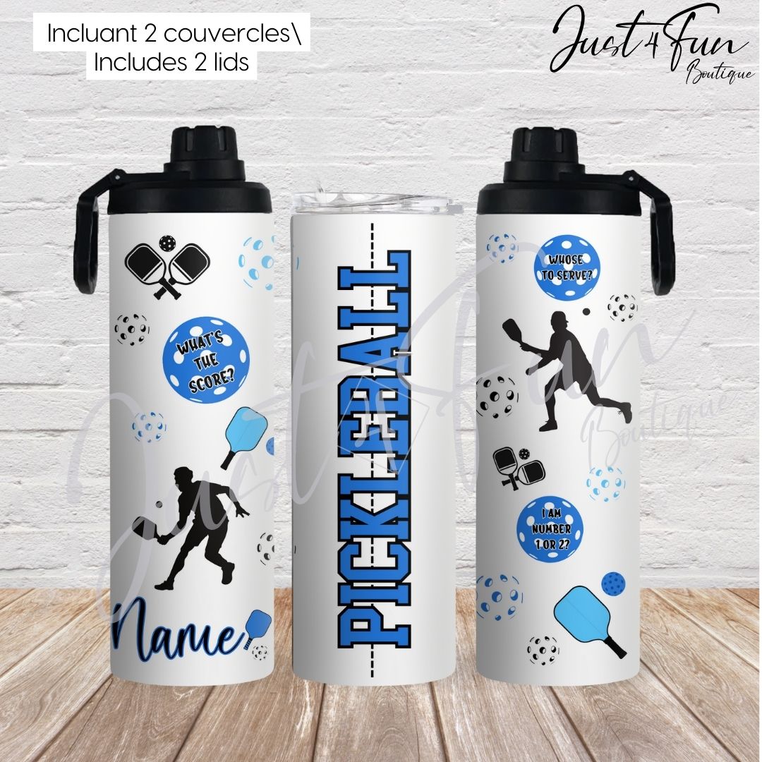 2in1 PICKELBALL tumbler www.j4funboutique.com