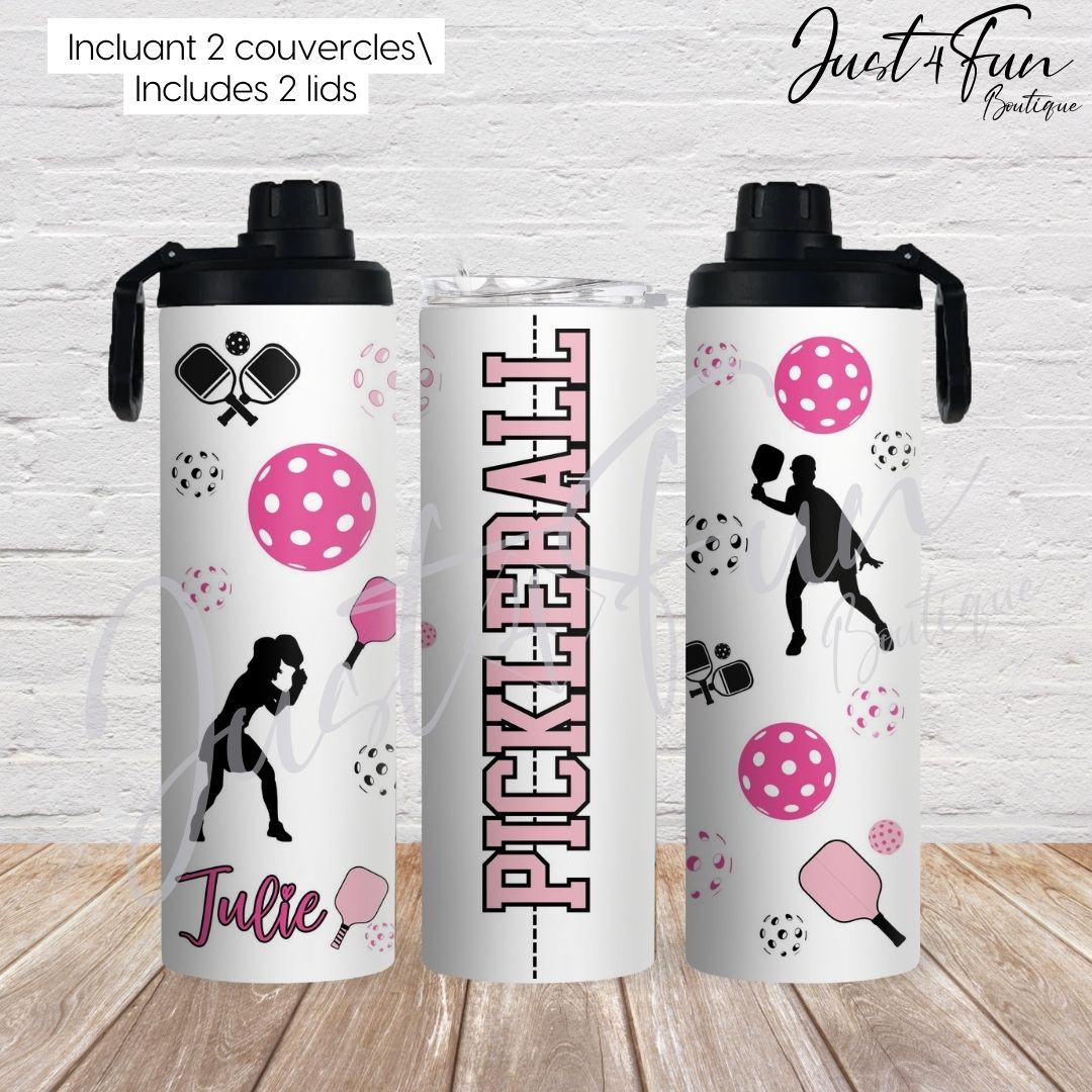 2in1 PICKELBALL tumbler www.j4funboutique.com