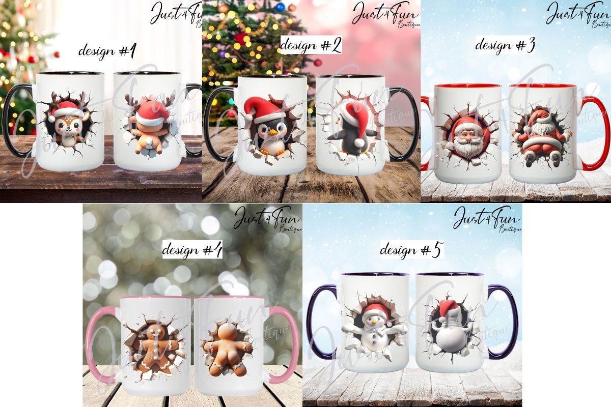 Christmas mugs www.j4funboutique.com