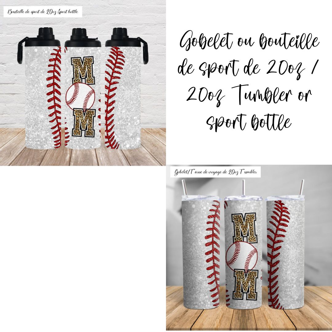 BASEBALL mom tumbler www.j4funboutique.com