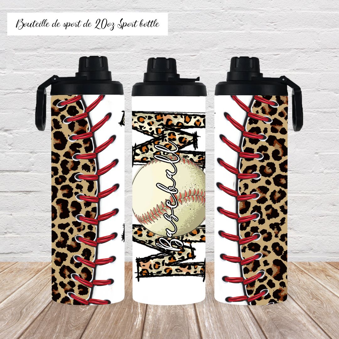 BASEBALL mom sport bottle www.j4funboutique.com